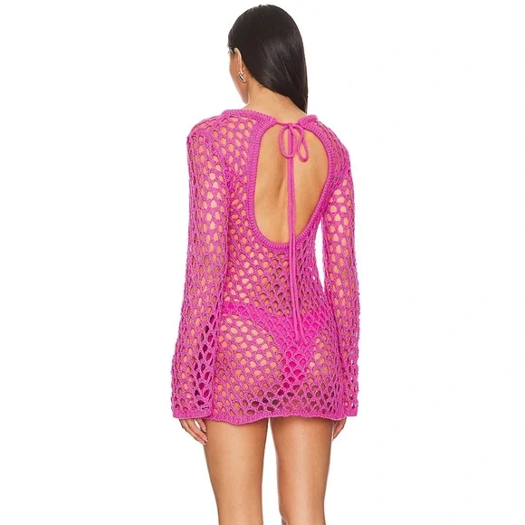 Superdown Chessa mini dress in pink - Picture 2 of 3